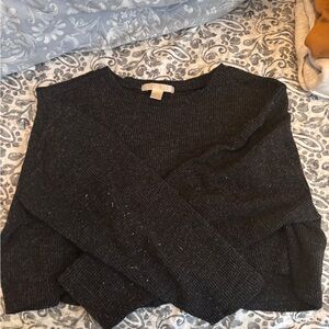 H&M Black Crew Neck Oversized Sweater